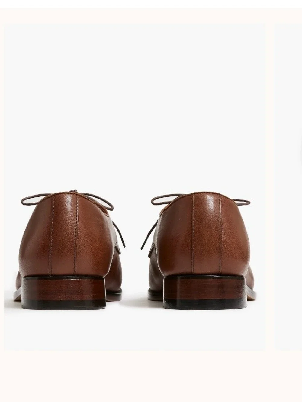 J. Crew Factory Leather Cap-toe Shoes - Dark Brown